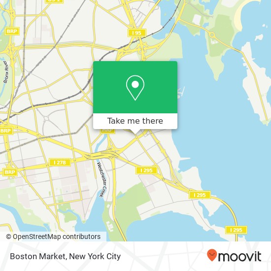 Mapa de Boston Market