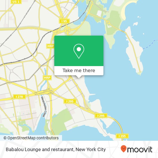 Babalou Lounge and restaurant map