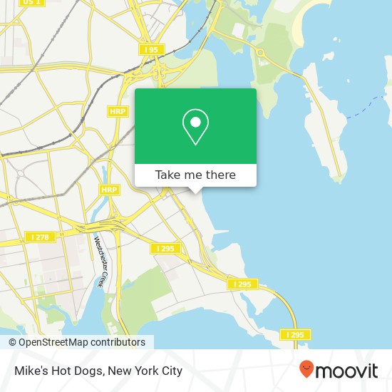 Mike's Hot Dogs map