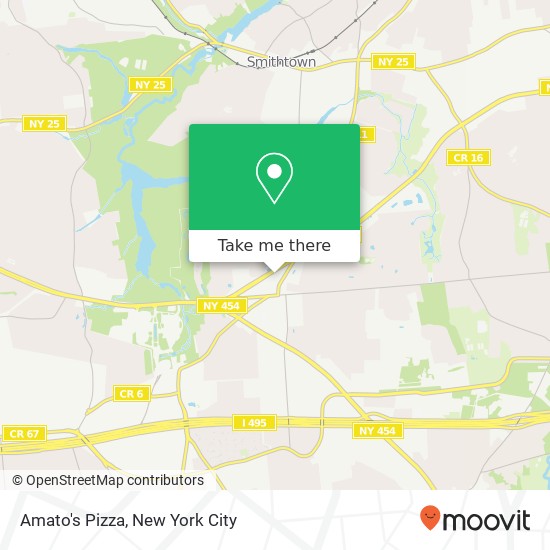Amato's Pizza map