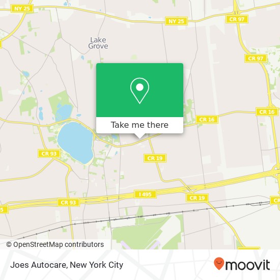 Joes Autocare map