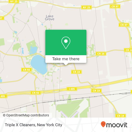 Triple X Cleaners map