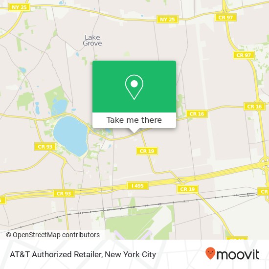 Mapa de AT&T Authorized Retailer