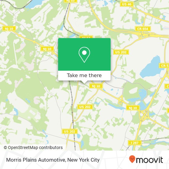 Mapa de Morris Plains Automotive