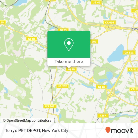 Terry's PET DEPOT map