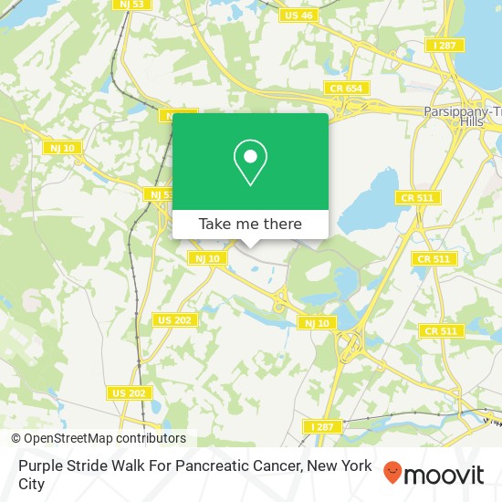 Mapa de Purple Stride Walk For Pancreatic Cancer