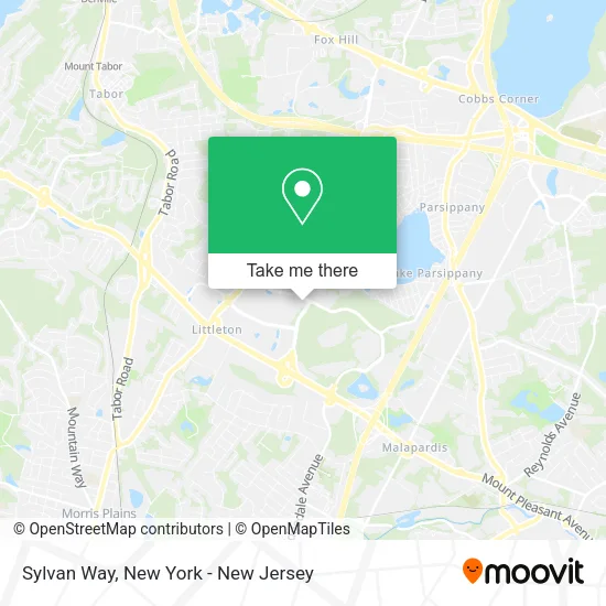 Sylvan Way map