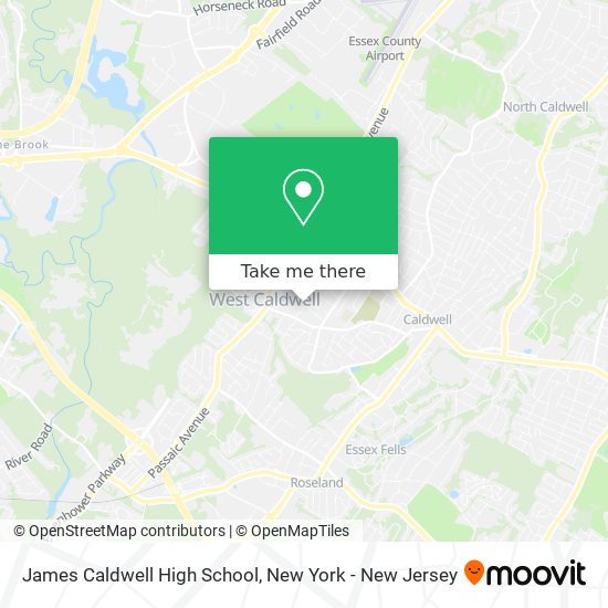 Mapa de James Caldwell High School