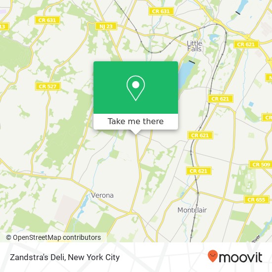 Zandstra's Deli map
