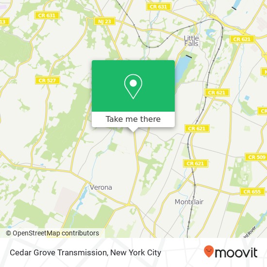 Cedar Grove Transmission map