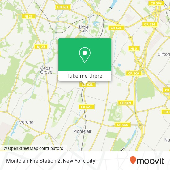 Mapa de Montclair Fire Station 2