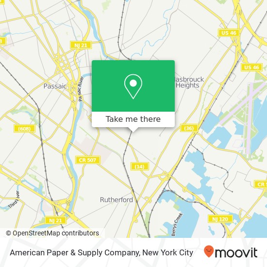 Mapa de American Paper & Supply Company