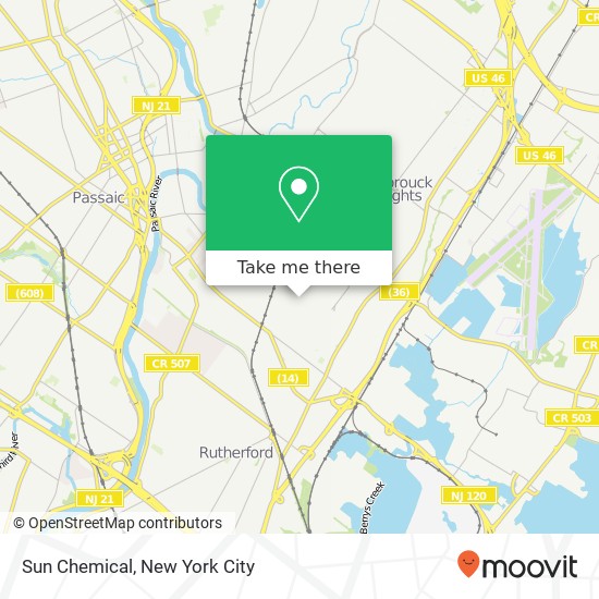 Mapa de Sun Chemical