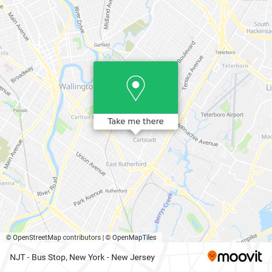 NJT - Bus Stop map