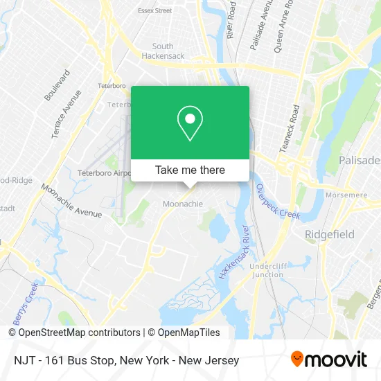 NJT - 161 Bus Stop map