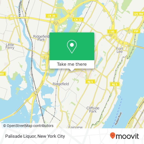 Palisade Liquor map