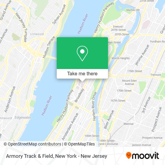 Armory Track & Field map