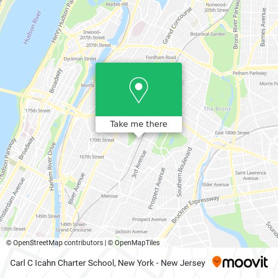 Carl C Icahn Charter School map