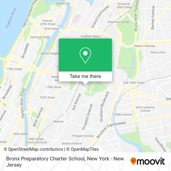 Bronx Preparatory Charter School map