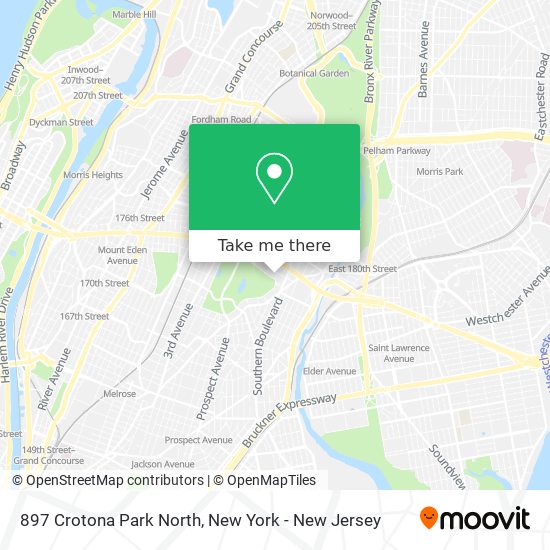 897 Crotona Park North map