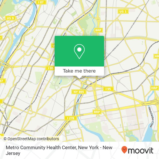 Metro Community Health Center map