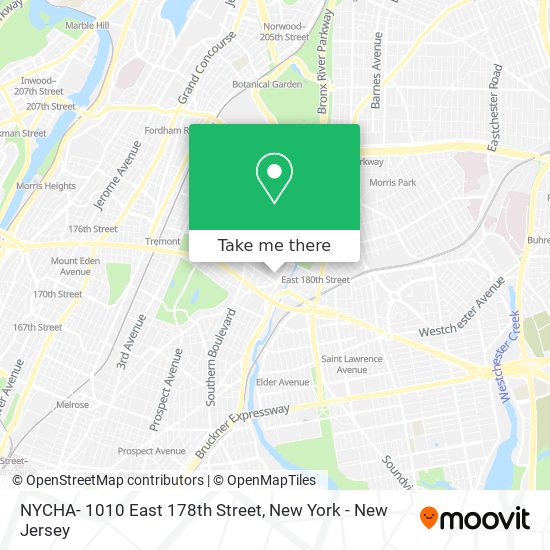 Mapa de NYCHA- 1010 East 178th Street