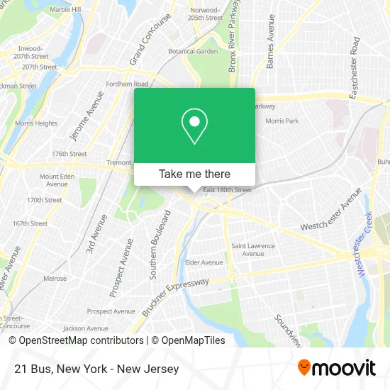 21 Bus map