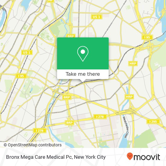 Mapa de Bronx Mega Care Medical Pc