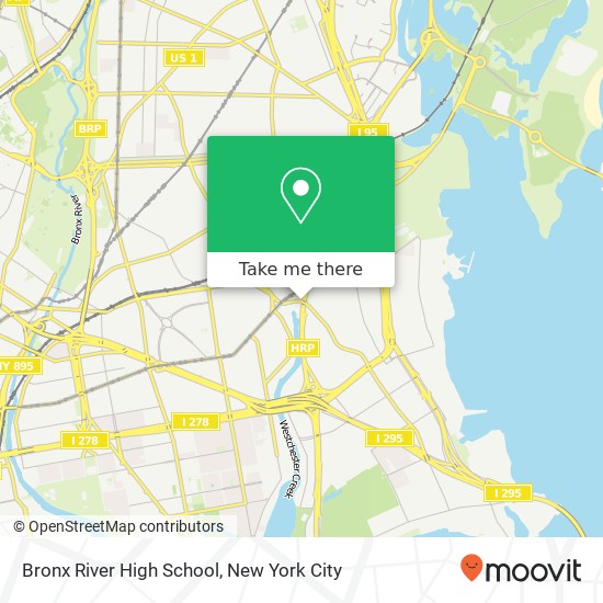 Bronx River High School map