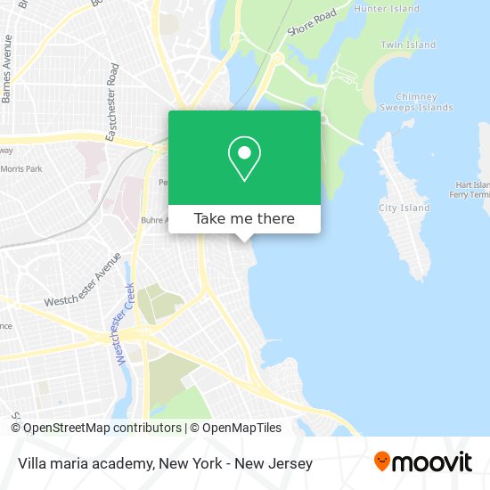 Villa maria academy map