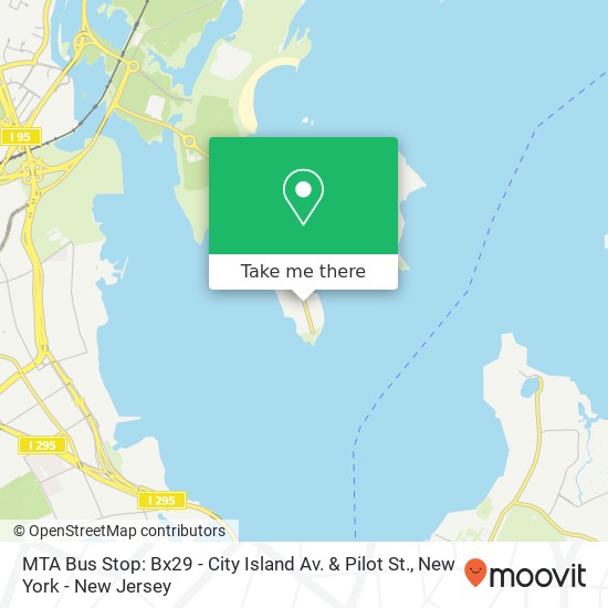 MTA Bus Stop: Bx29 - City Island Av. & Pilot St. map