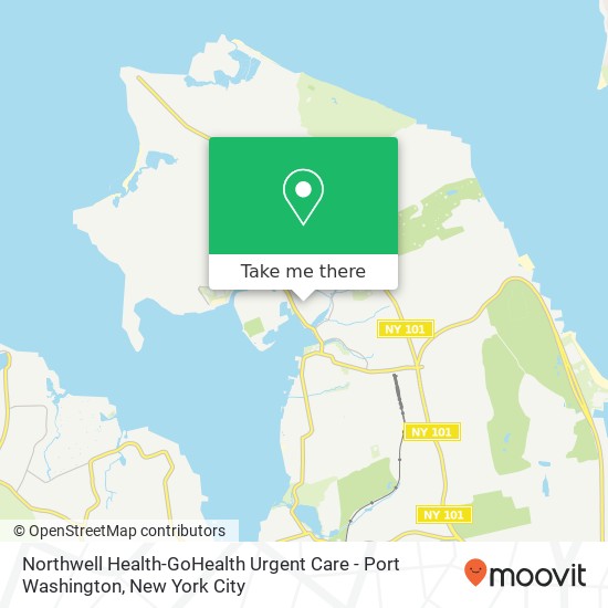 Mapa de Northwell Health-GoHealth Urgent Care - Port Washington