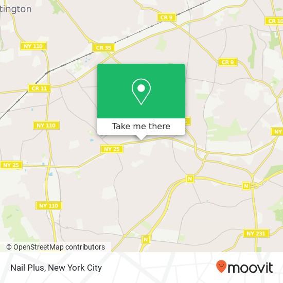 Nail Plus map