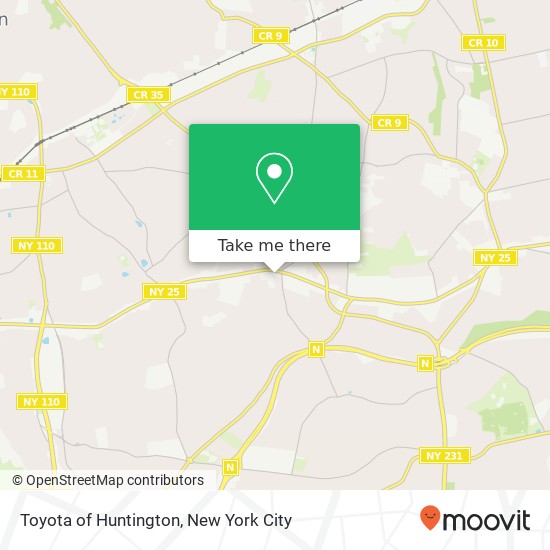 Mapa de Toyota of Huntington