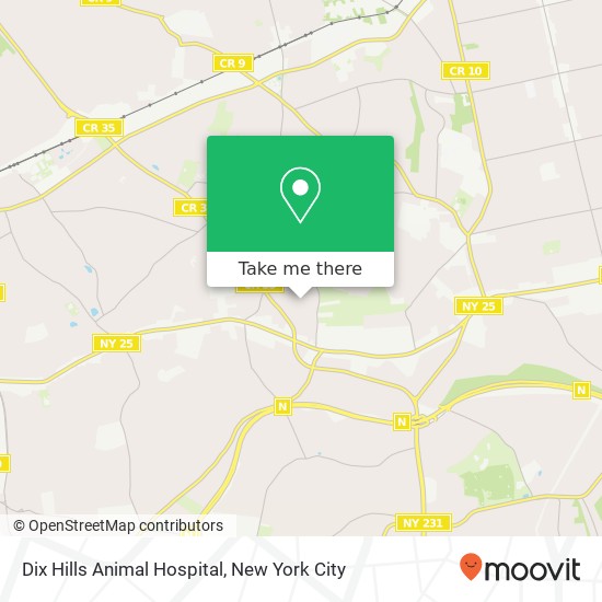 Dix Hills Animal Hospital map
