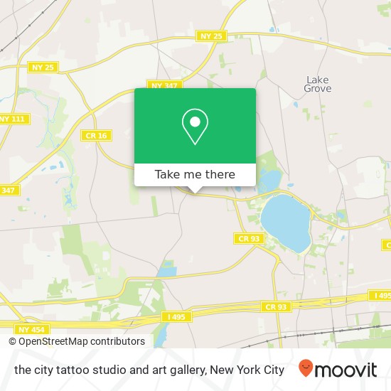 the city tattoo studio and art gallery map