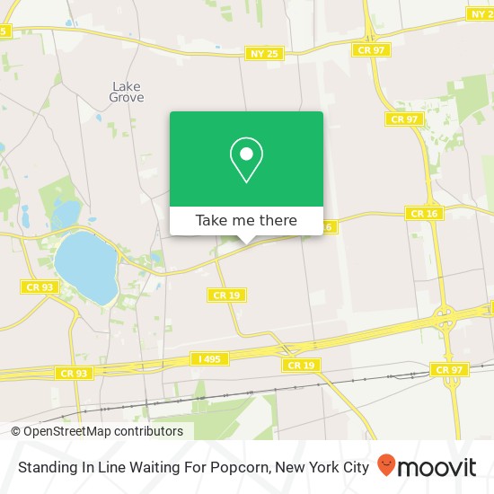 Mapa de Standing In Line Waiting For Popcorn