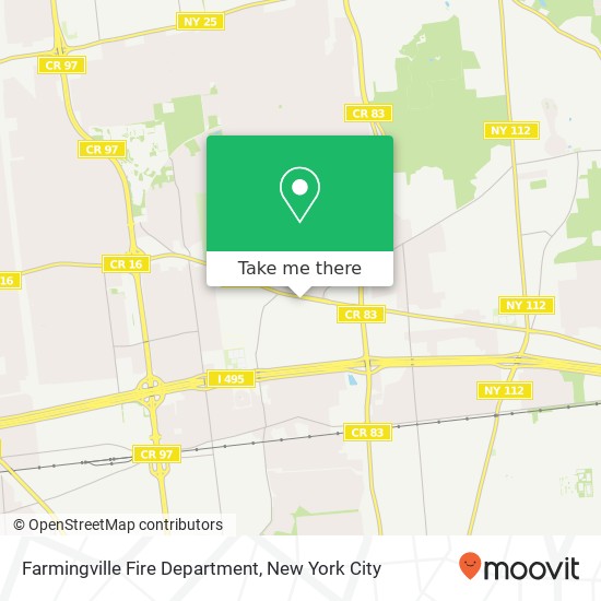 Farmingville Fire Department map