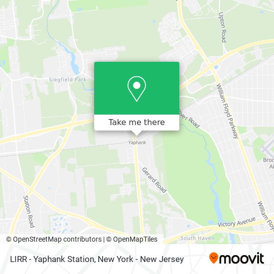 Mapa de LIRR - Yaphank Station