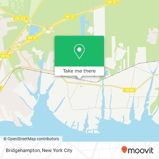 Bridgehampton map