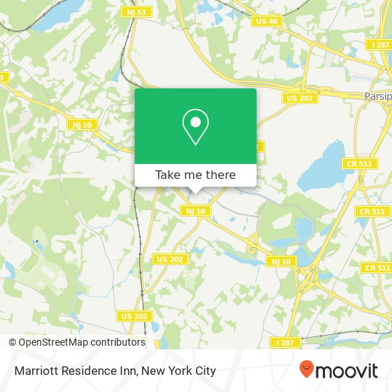 Mapa de Marriott Residence Inn