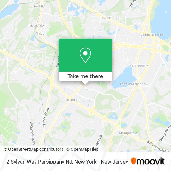 2 Sylvan Way Parsippany NJ map