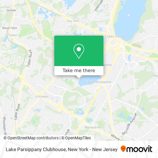 Lake Parsippany Clubhouse map