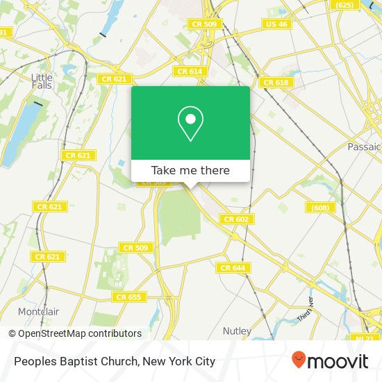 Mapa de Peoples Baptist Church