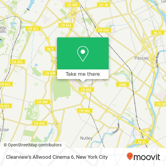 Mapa de Clearview's Allwood Cinema 6