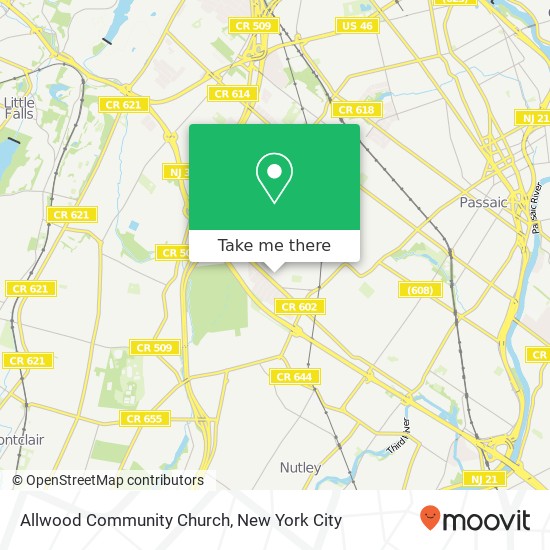 Mapa de Allwood Community Church