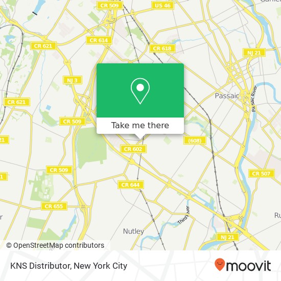 Mapa de KNS Distributor