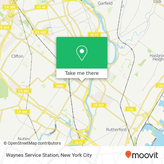 Waynes Service Station map