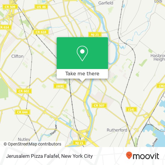 Jerusalem Pizza Falafel map