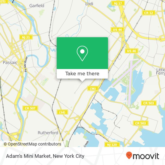Adam's Mini Market map